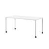 Herman Miller OE1 malliston Rectangular toimistopöytä pyörillä.
