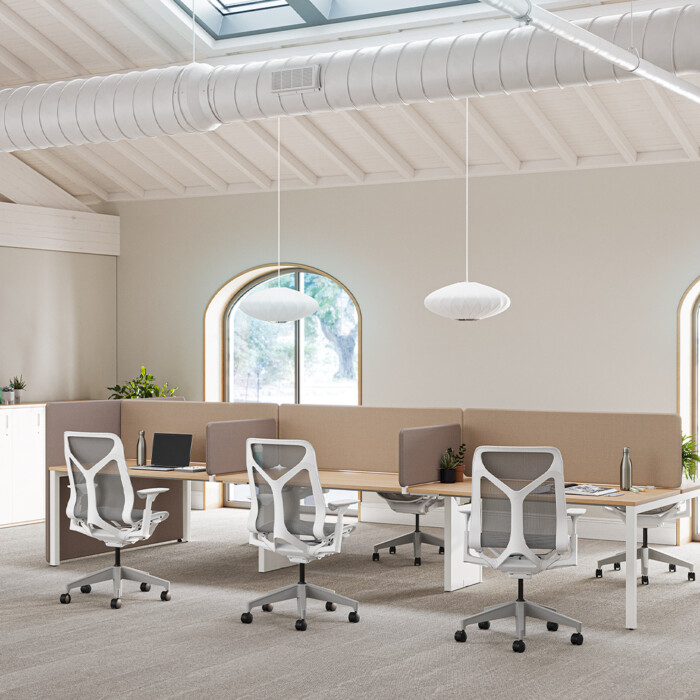 Herman Miller Cosm Mid-Back Studio White.